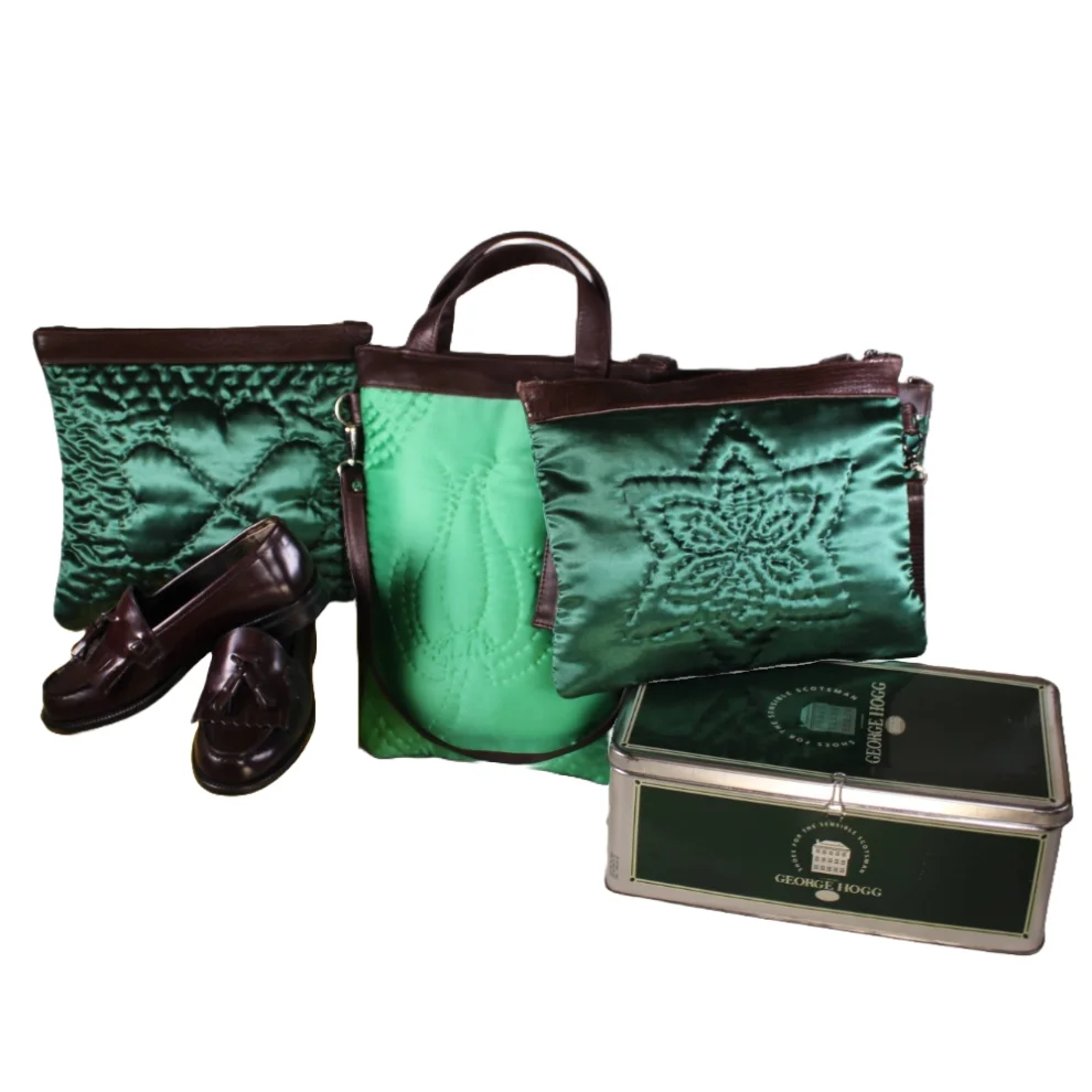 İ-MeCe	 - Nachiye Silk Satin Handmade Bag