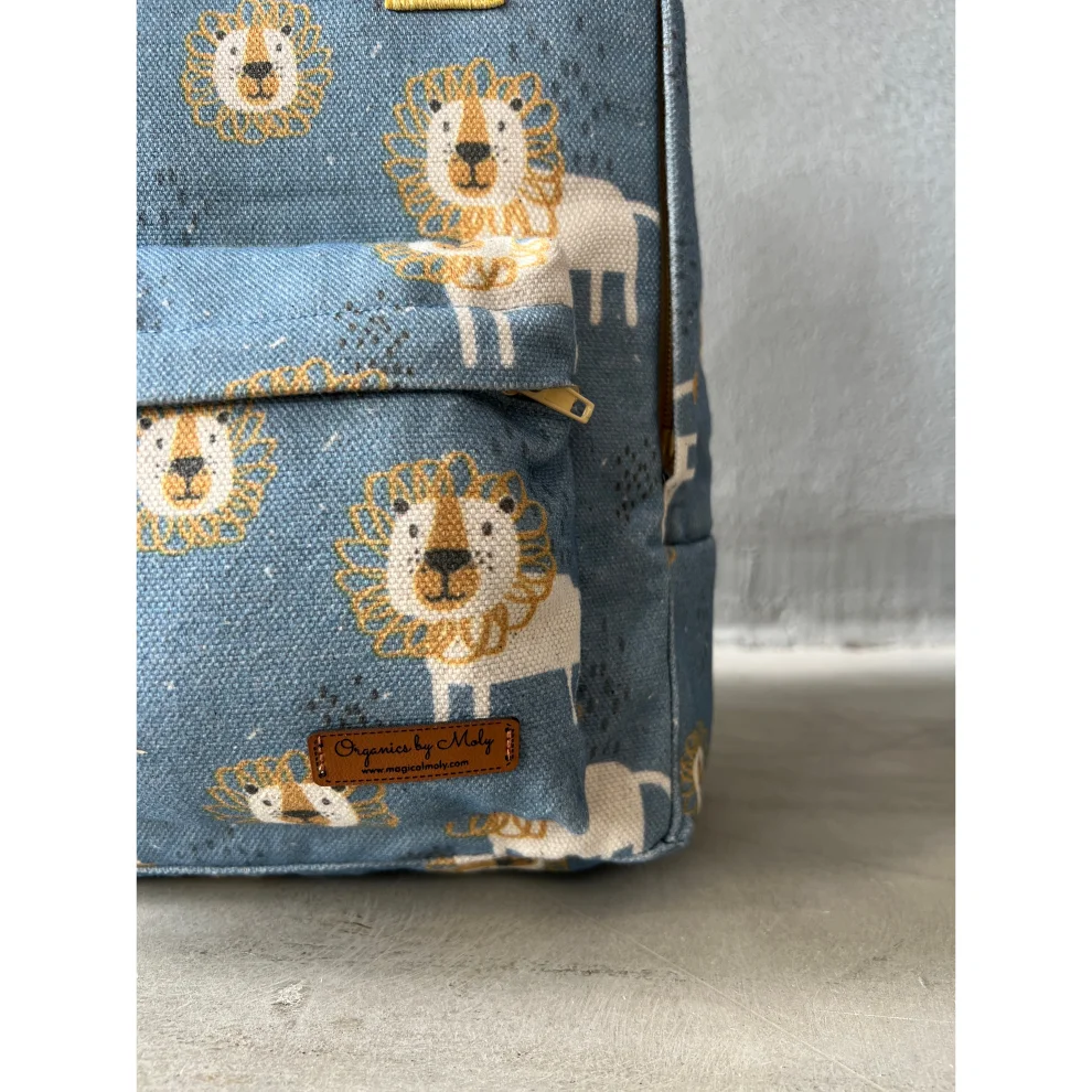 Magical Moly - Organic Canvas Lion Toddler Backpack