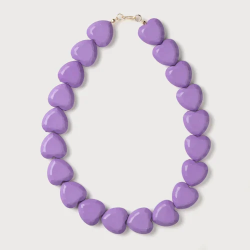 HOELO - Necklace With Pink Hearts
