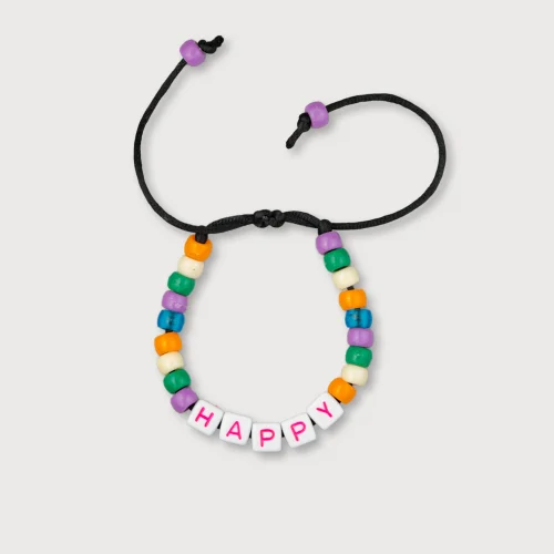 HOELO - Happy, Love Pony Beaded Bracelet