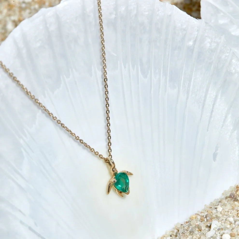 Studio D'oro - Caretta Emerald Necklace