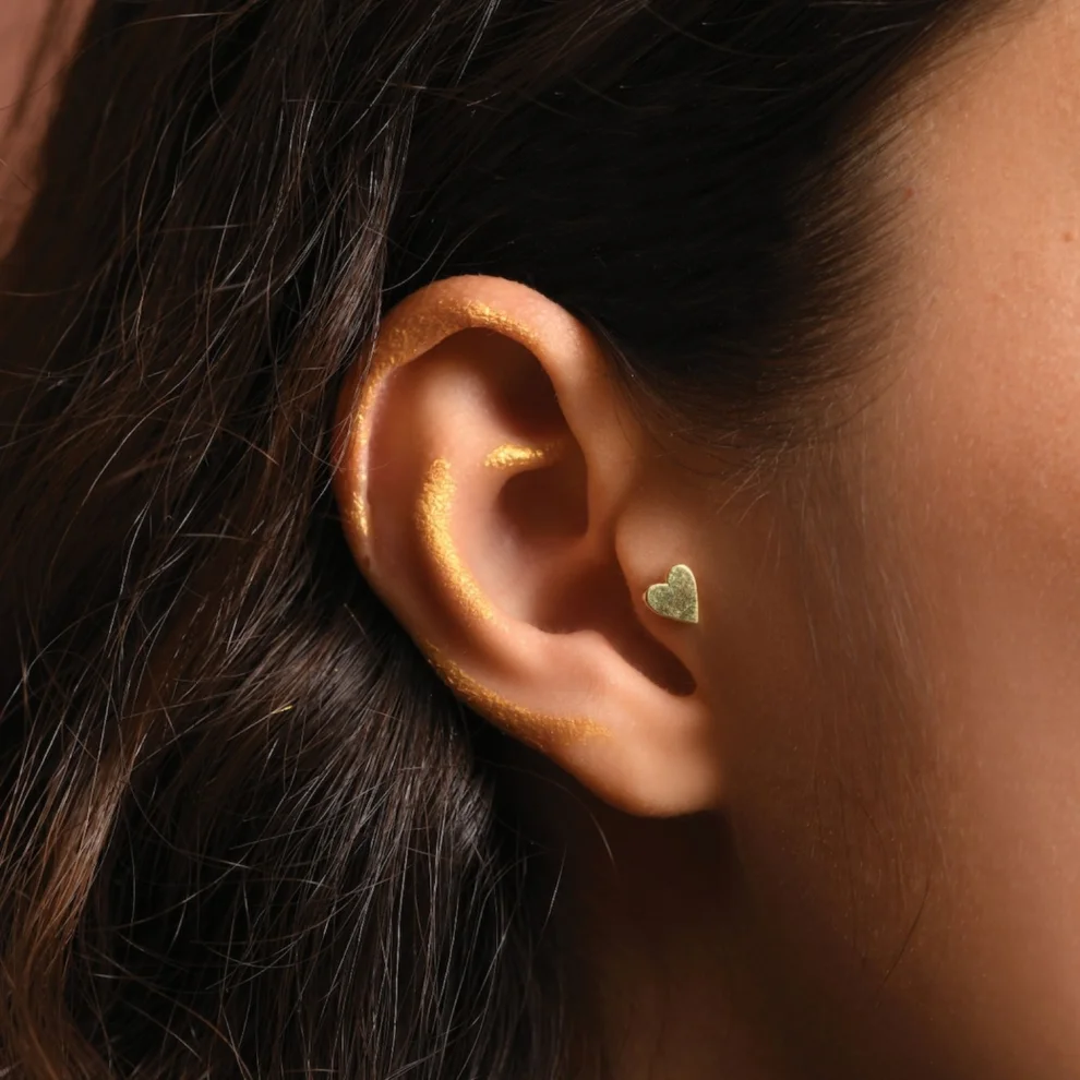 Studio D'oro - Heart 14k Gold Piercing