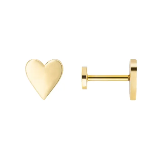 Studio D'oro - Heart 14k Gold Piercing