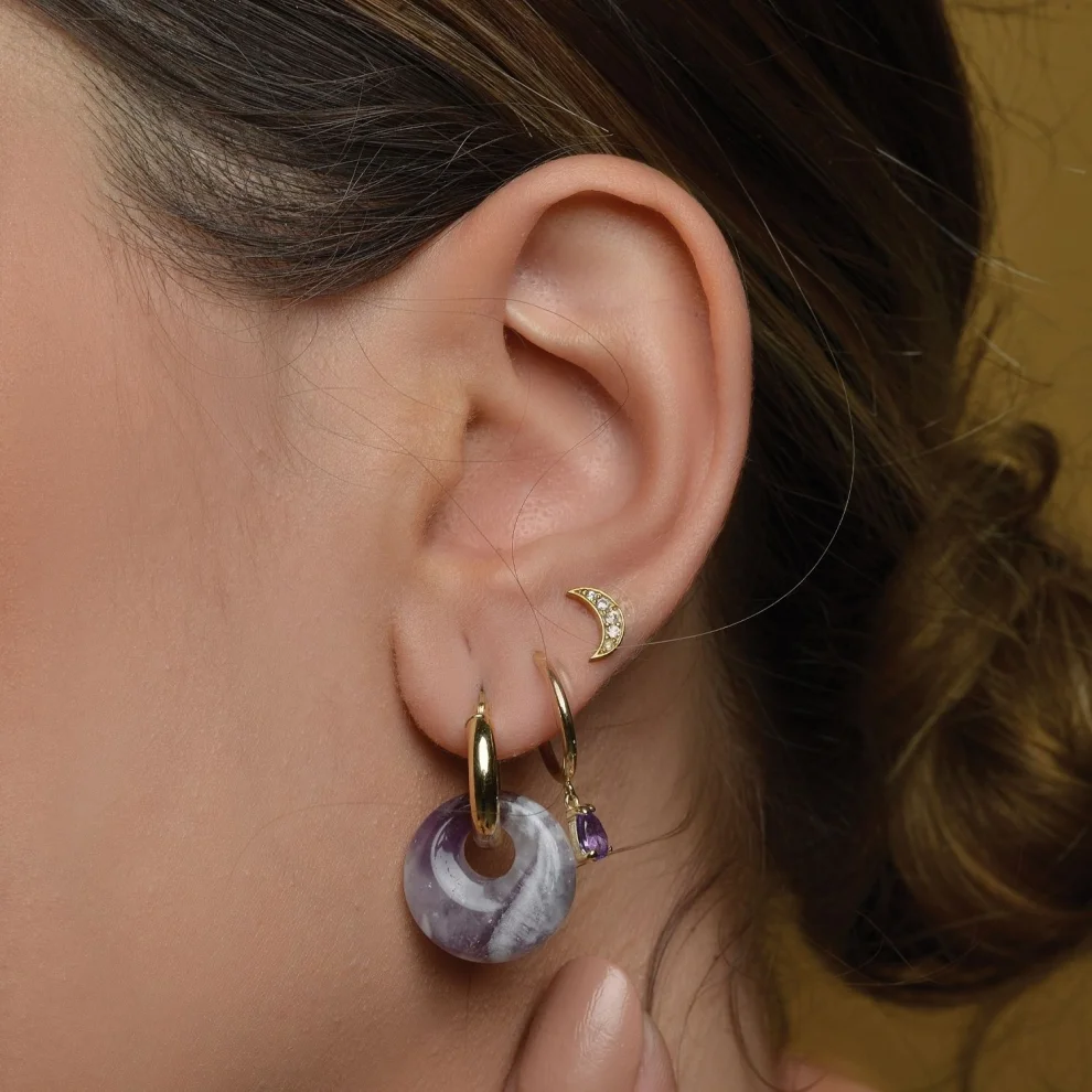 Studio D'oro - Luna Stud Earrings