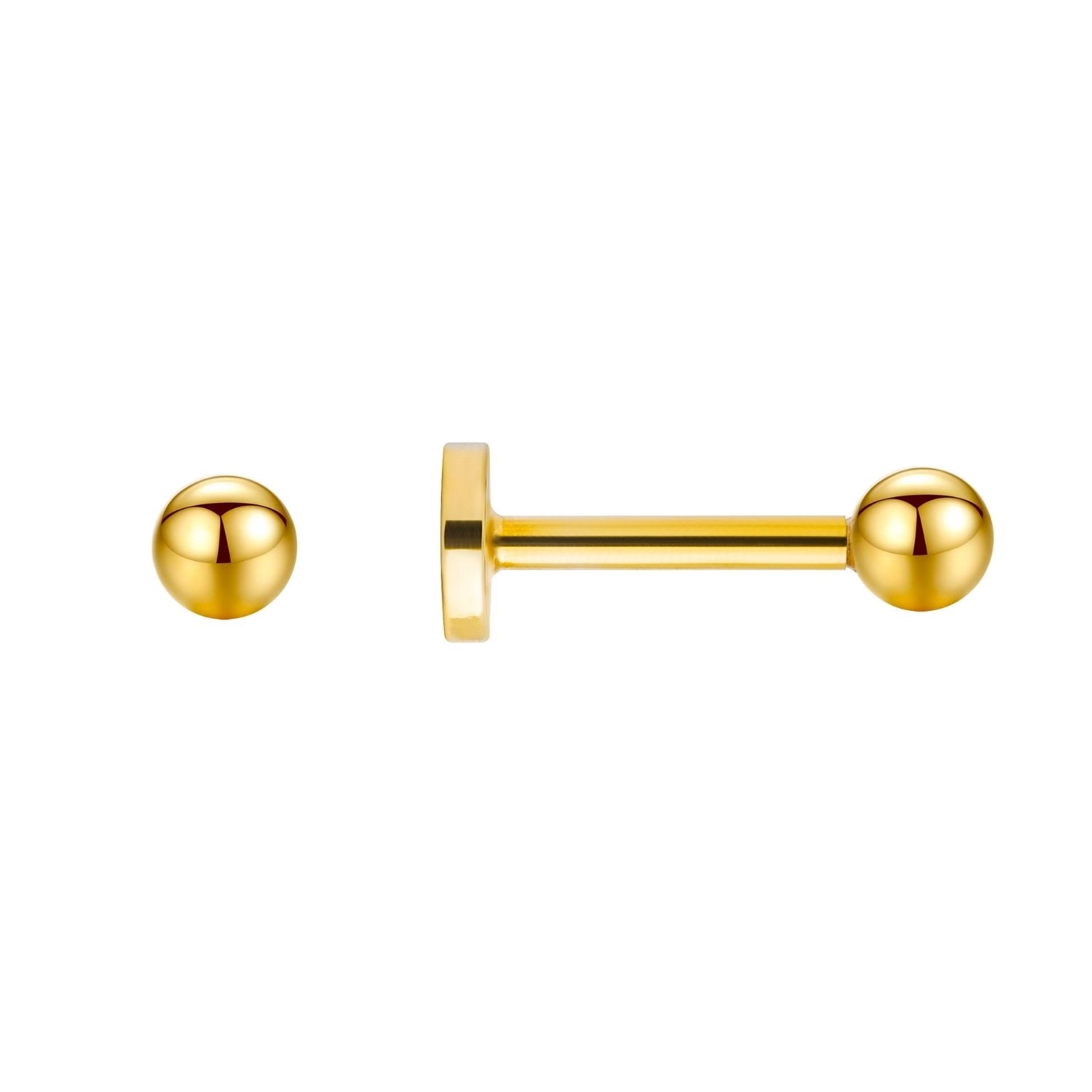 Sphere 14k Gold Piercing