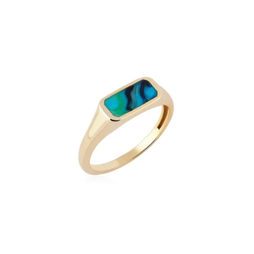 Studio D'oro - Mignolo Mother Of Pearl Enamel Ring