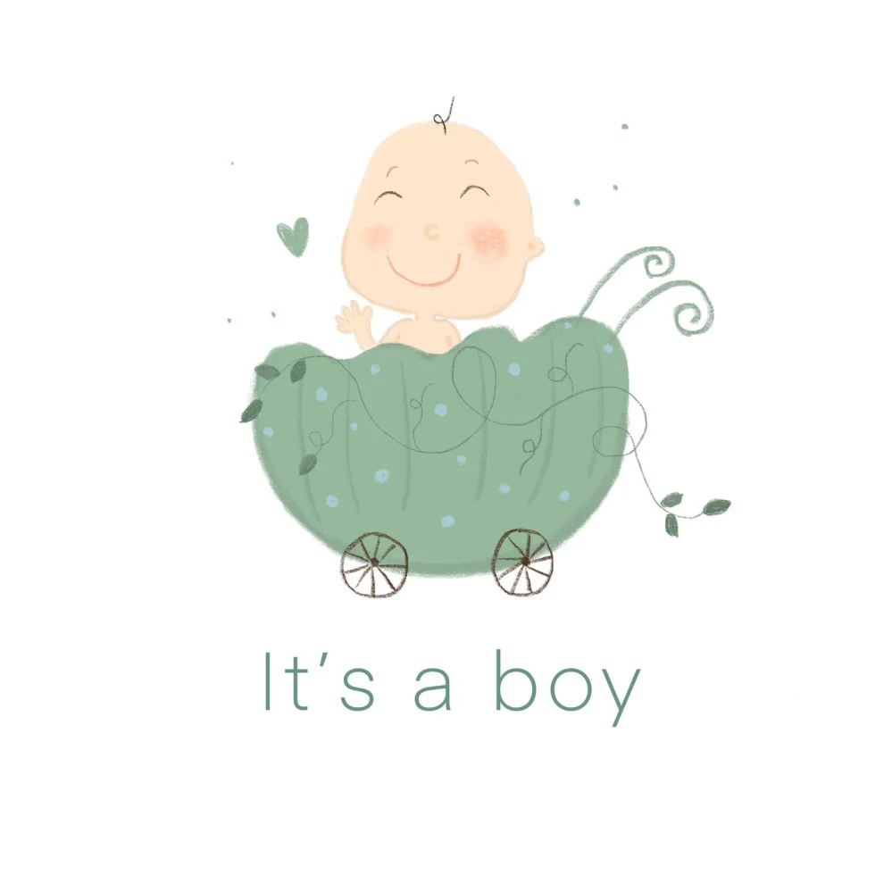 Mundough - Concept Greeting Card - It's A Boy!