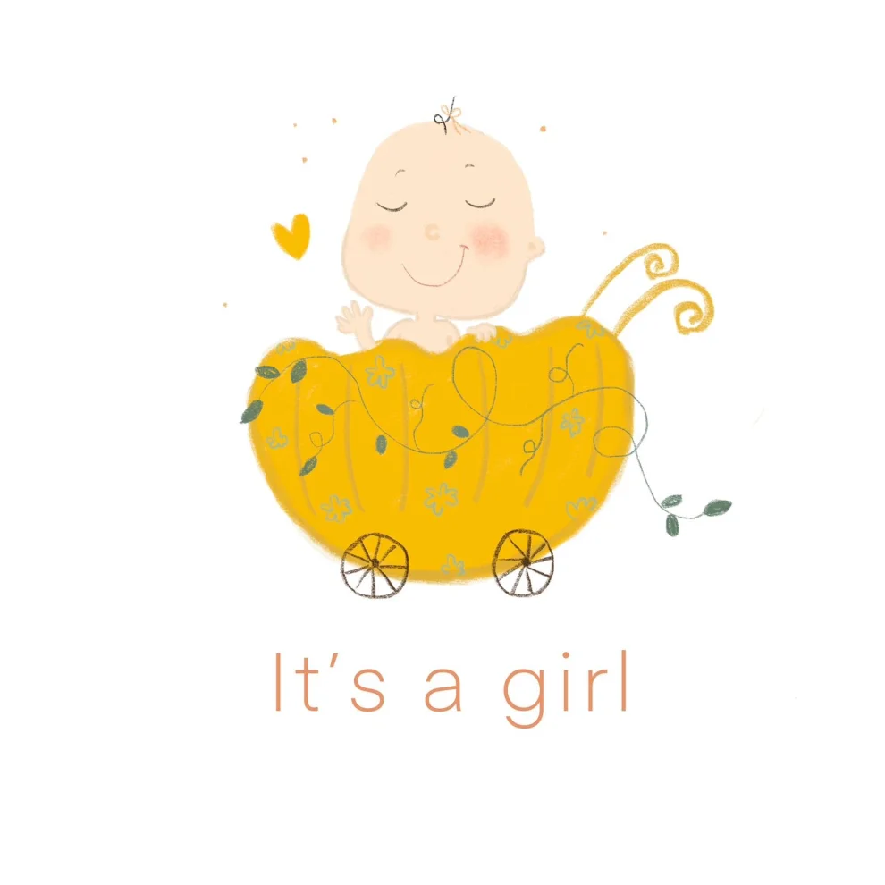 Mundough - Concept Greeting Card - It's A Girl!
