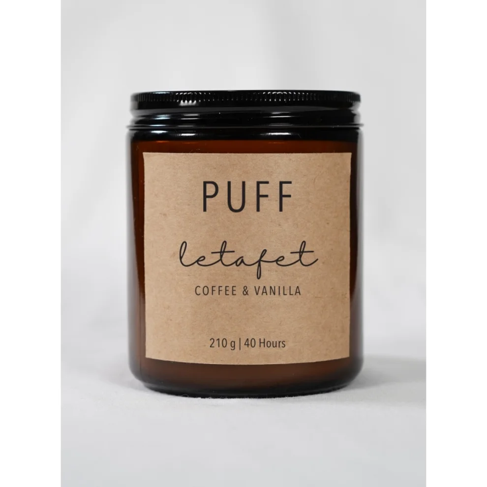 Puff - Puff Coffee Scented Soy Candle - Letafet 210g