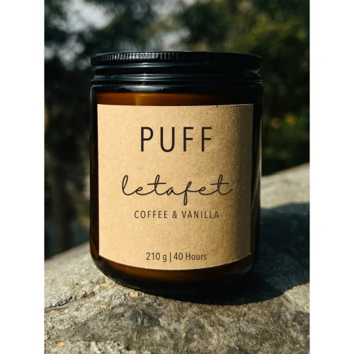 Puff - Puff Coffee Scented Soy Candle - Letafet 210g