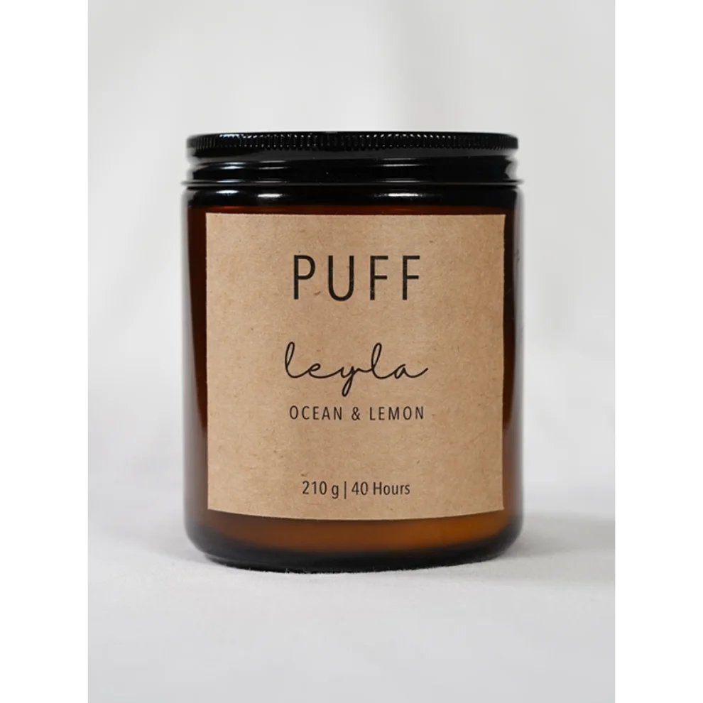 Puff - Puff Ocean Scented Soy Candle - Leyla 210g