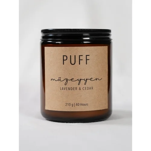 Puff - Puff Lavender Scented Soy Candle - Müzeyyen 210g