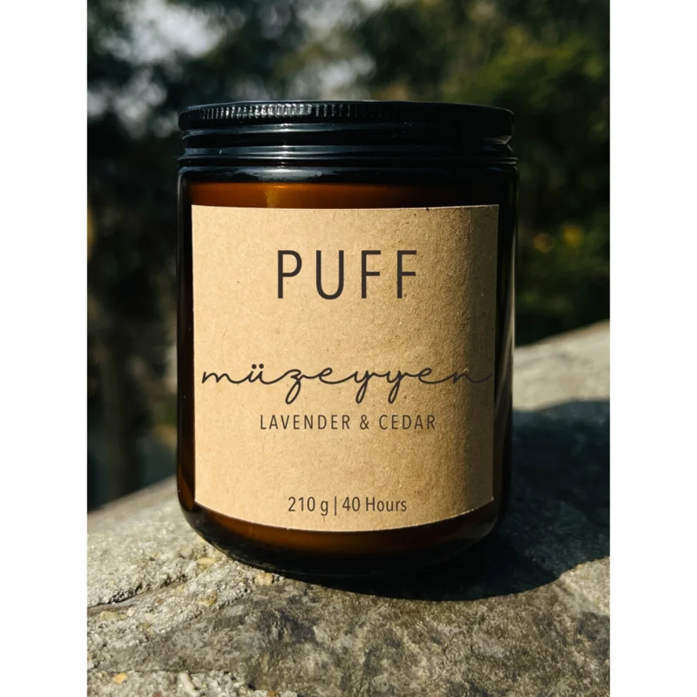 Puff - Puff Lavender Scented Soy Candle - Müzeyyen 210g