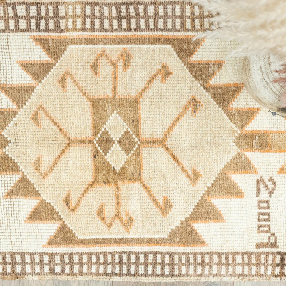 Soho Antiq - Linnae Hand-woven Herki Wool Runner Rug 87x395 Cm
