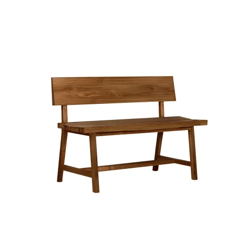 ANANAS - Pi Oak Backrest Bench / 120 Cm