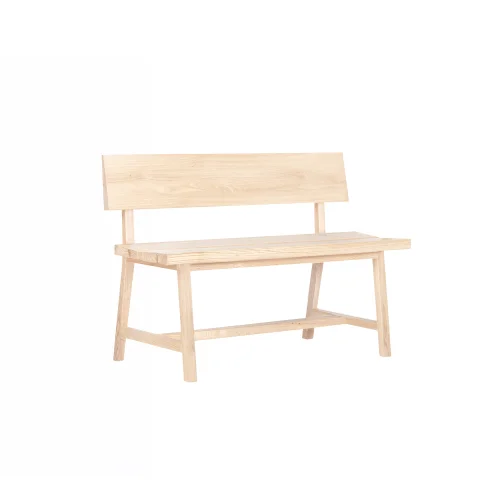 ANANAS - Pi Oak Backrest Bench / 120 Cm