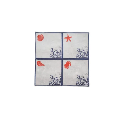 ZM Decor - Coasters Red Plaid