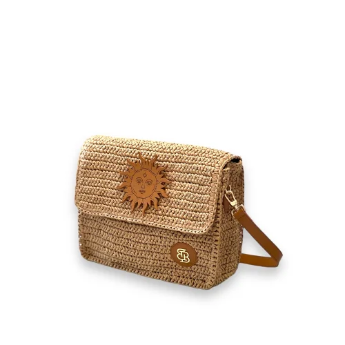 Bloomsbury İstanbul - Sun Therapy Straw & Leather Shoulder Bag