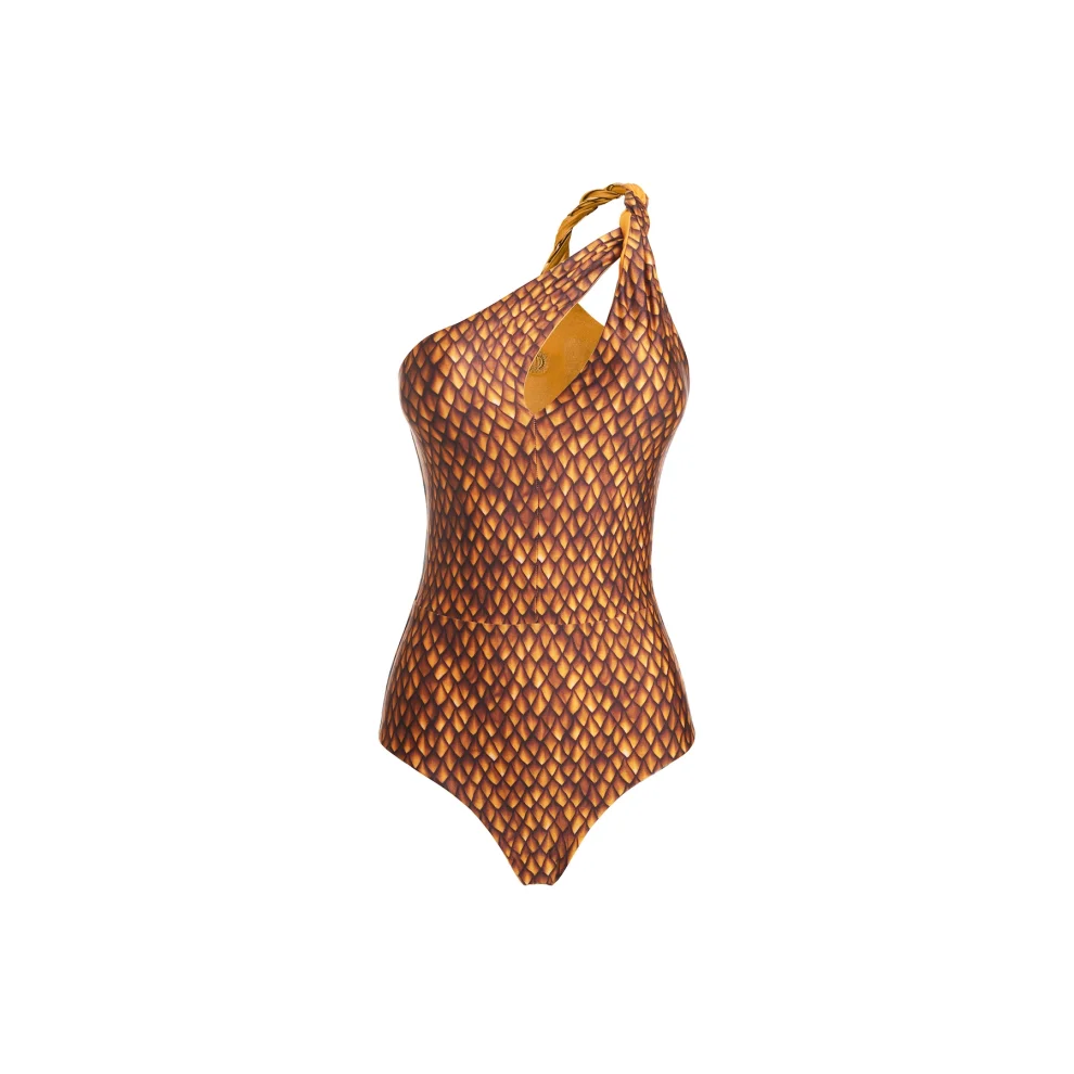 Haracci - Magic Fish Single Shoulder One-piece