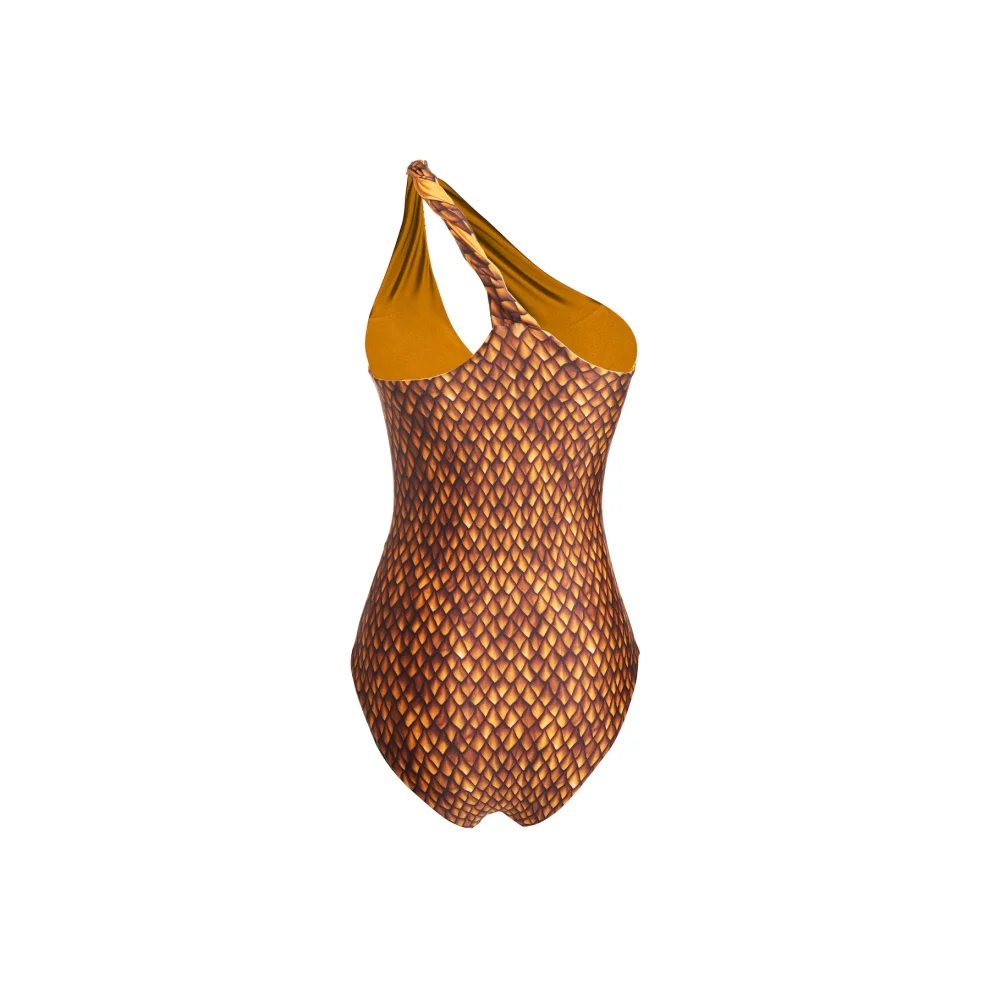 Haracci - Magic Fish Single Shoulder One-piece