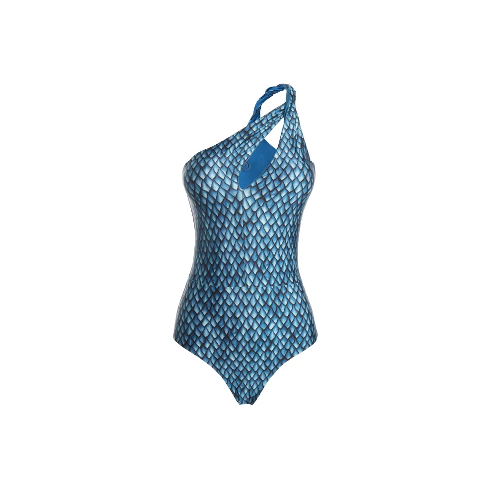 Haracci - Magic Fish Single Shoulder One-piece