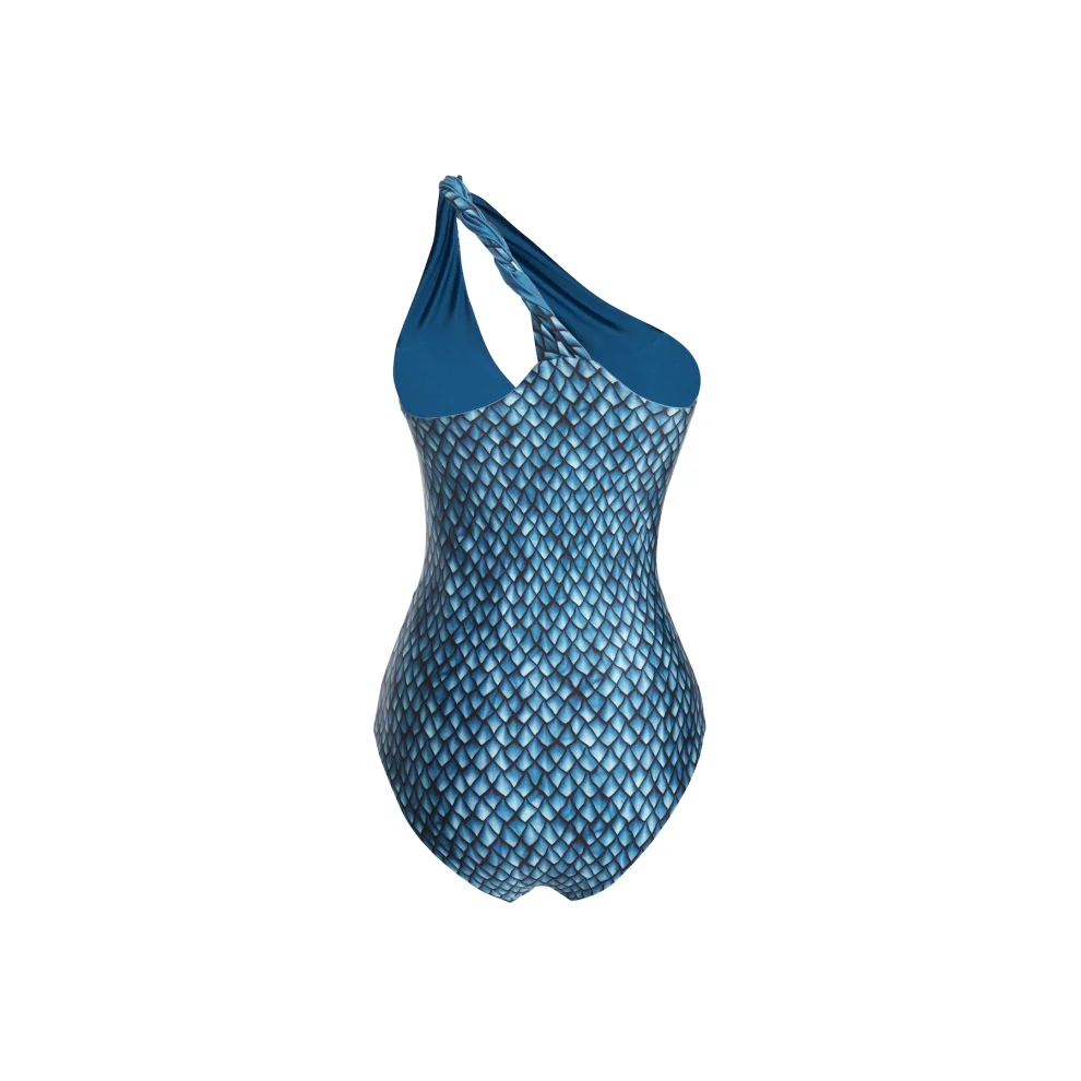 Haracci - Magic Fish Single Shoulder One-piece