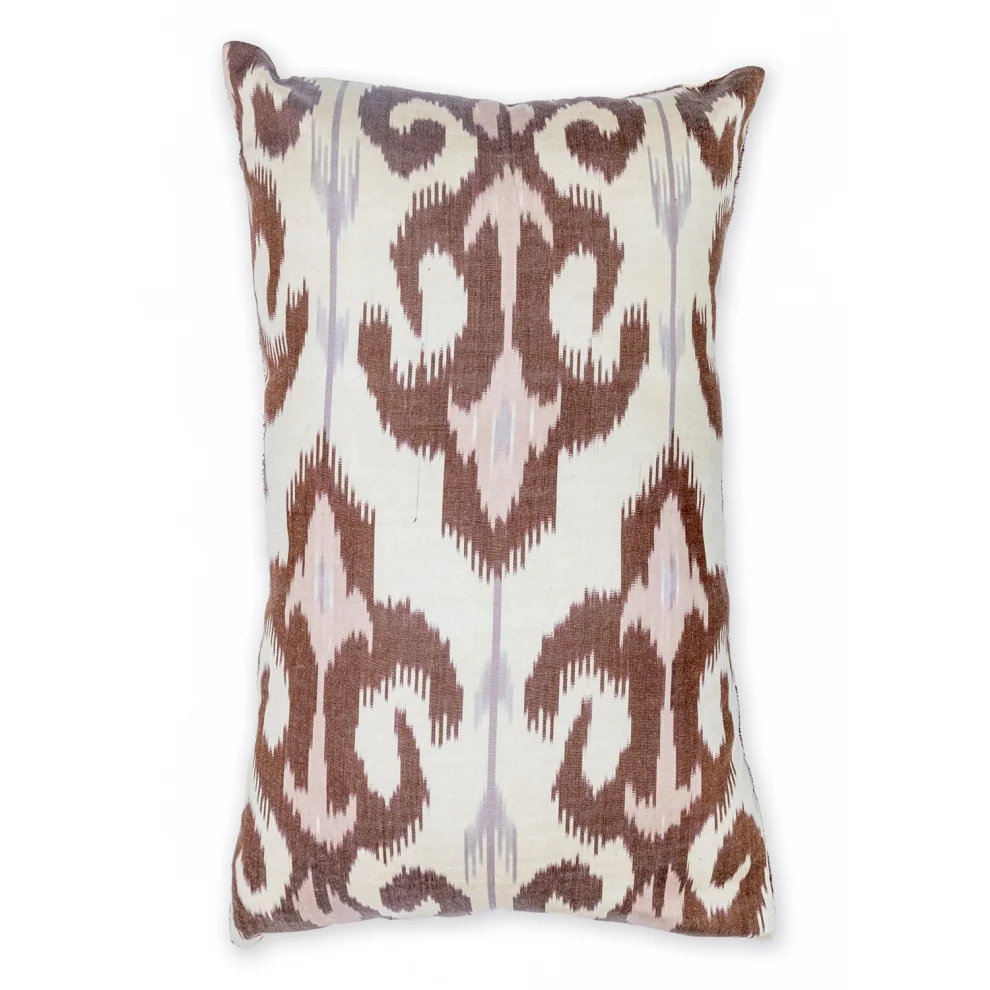 Soho Antiq - Gaia Primitive Figured Handmade Velvet Ikat Pillow 60x40 Cm