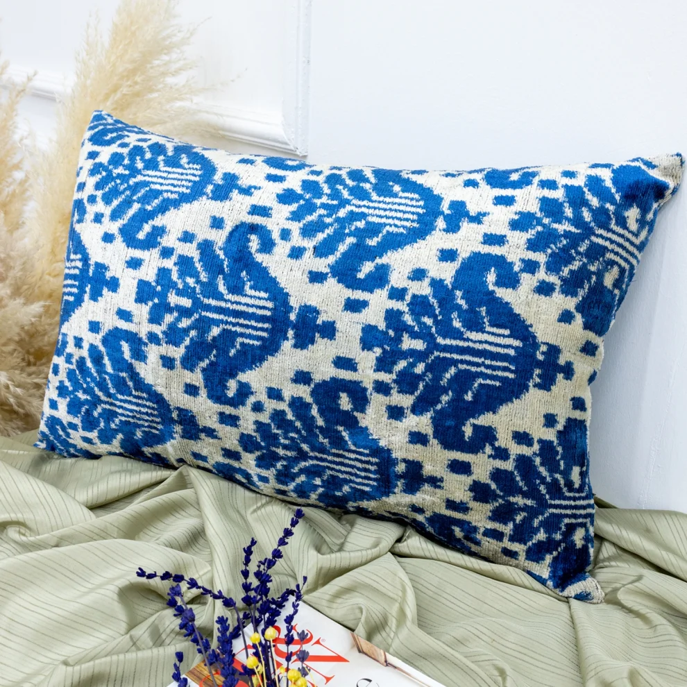 Soho Antiq - Vidadi Handmade Doble-sided Ikat Cushion 60x40 Cm