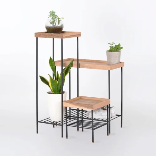 ANANAS - Raw Edge Low Flowerpot / Side Table