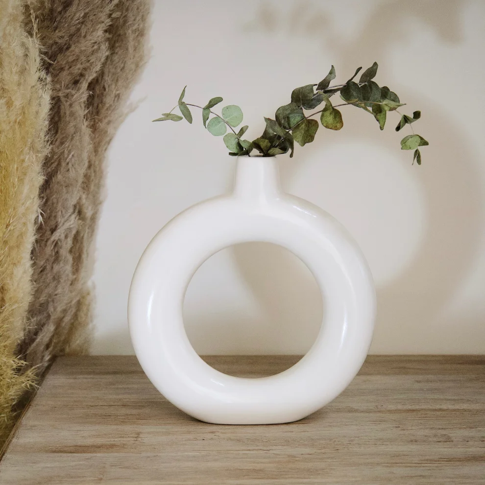 Dea'rt İstanbul - Nordic Ceramic Ring Vase