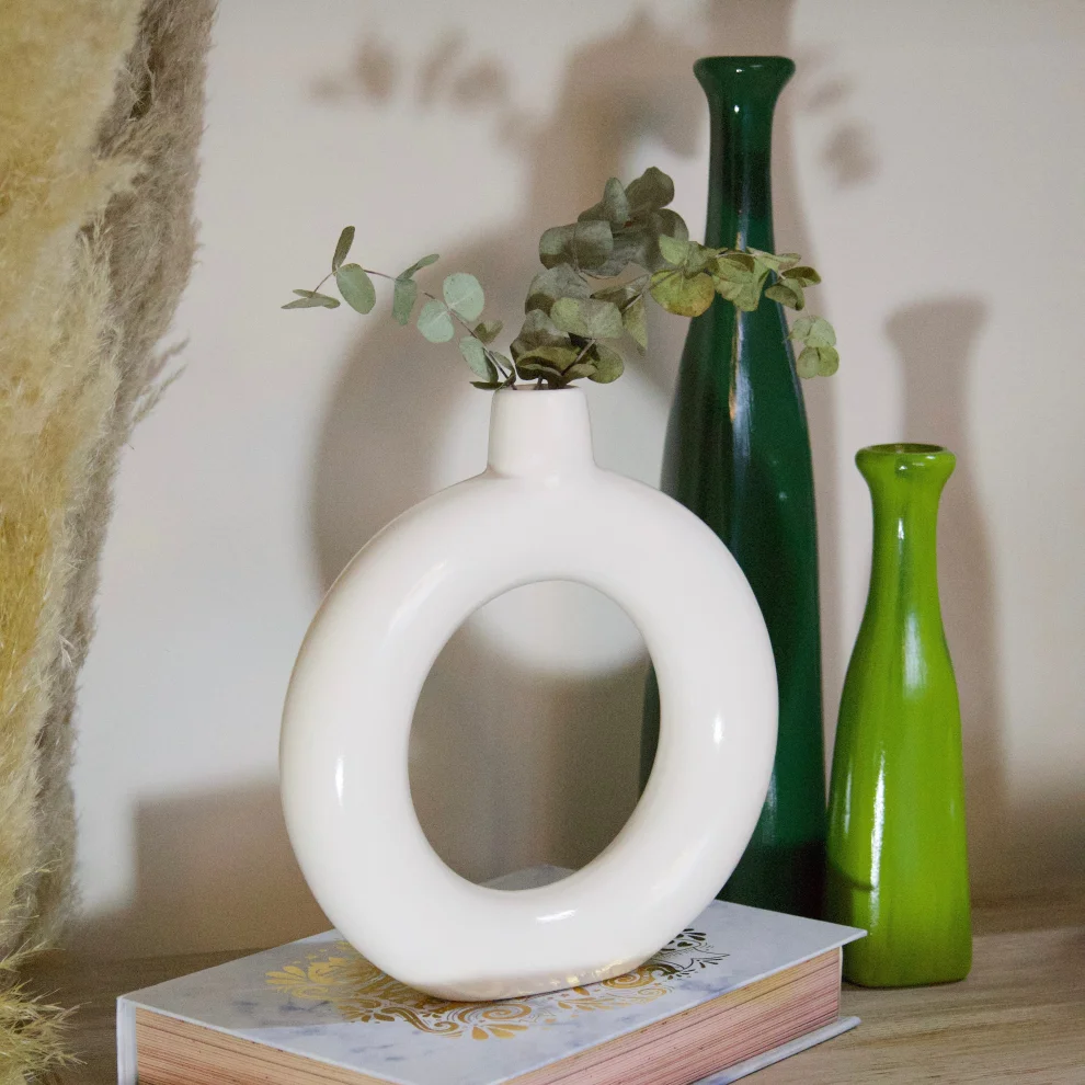 Dea'rt İstanbul - Nordic Ceramic Ring Vase