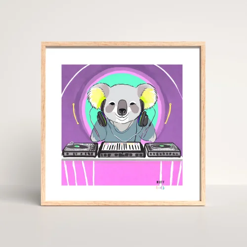Muff Kids - The Electronic Music Dj Koala Art Print Poster
