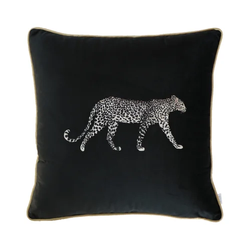Boom Bastık - Leopard Print Woven Pillow