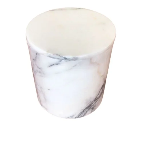 I Concept - Fulla Marble Trash Can With Lid