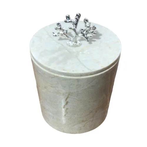 I Concept - Fulla Marble Dustbin With Handle