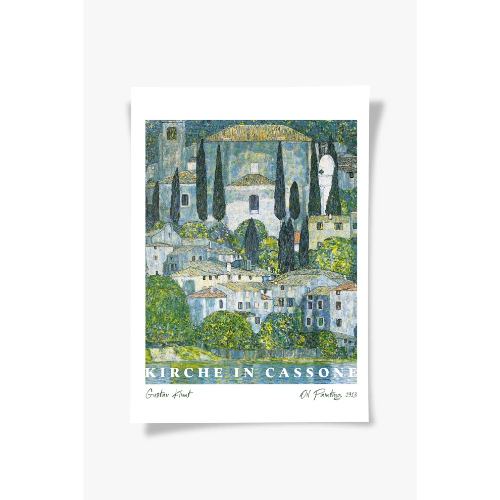 ODA.products - Kirche In Cassone  Gustav Klimt Tablo