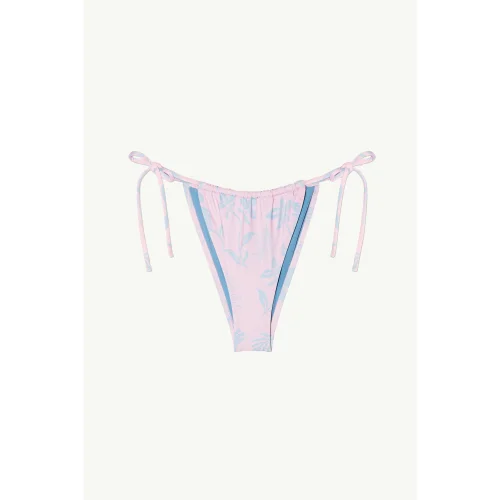 Paume - Beau String Bikini Bottom In Pink Sky