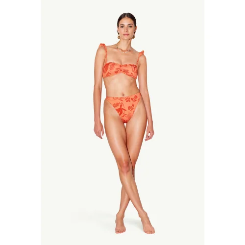 Paume - Rou Orange Sunset Bralette Bikini Üstü