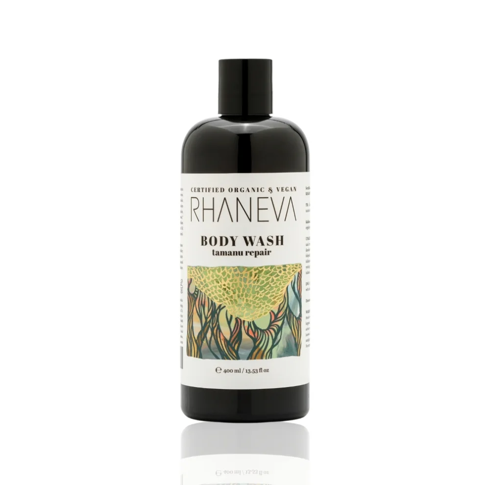 RHANEVA - Tamanu Repair Aromatherapy Body Wash, Certified Organic & Vegan, 400 Ml