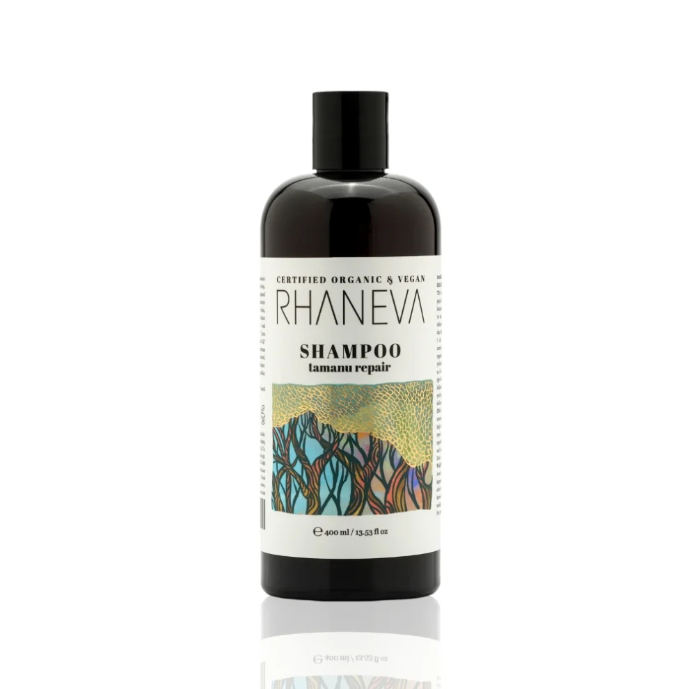 RHANEVA - Tamanu Nourish & Repair Shampoo, Certified Organic & Vegan, 400 Ml