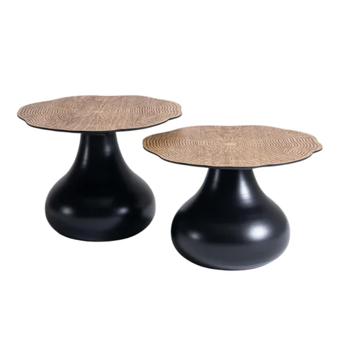 Beka Living - Haza Wooden Double Coffee Table Set