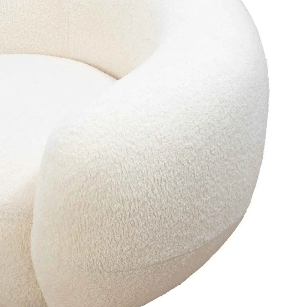 Bekaliving - Titan Teddy Armchair White