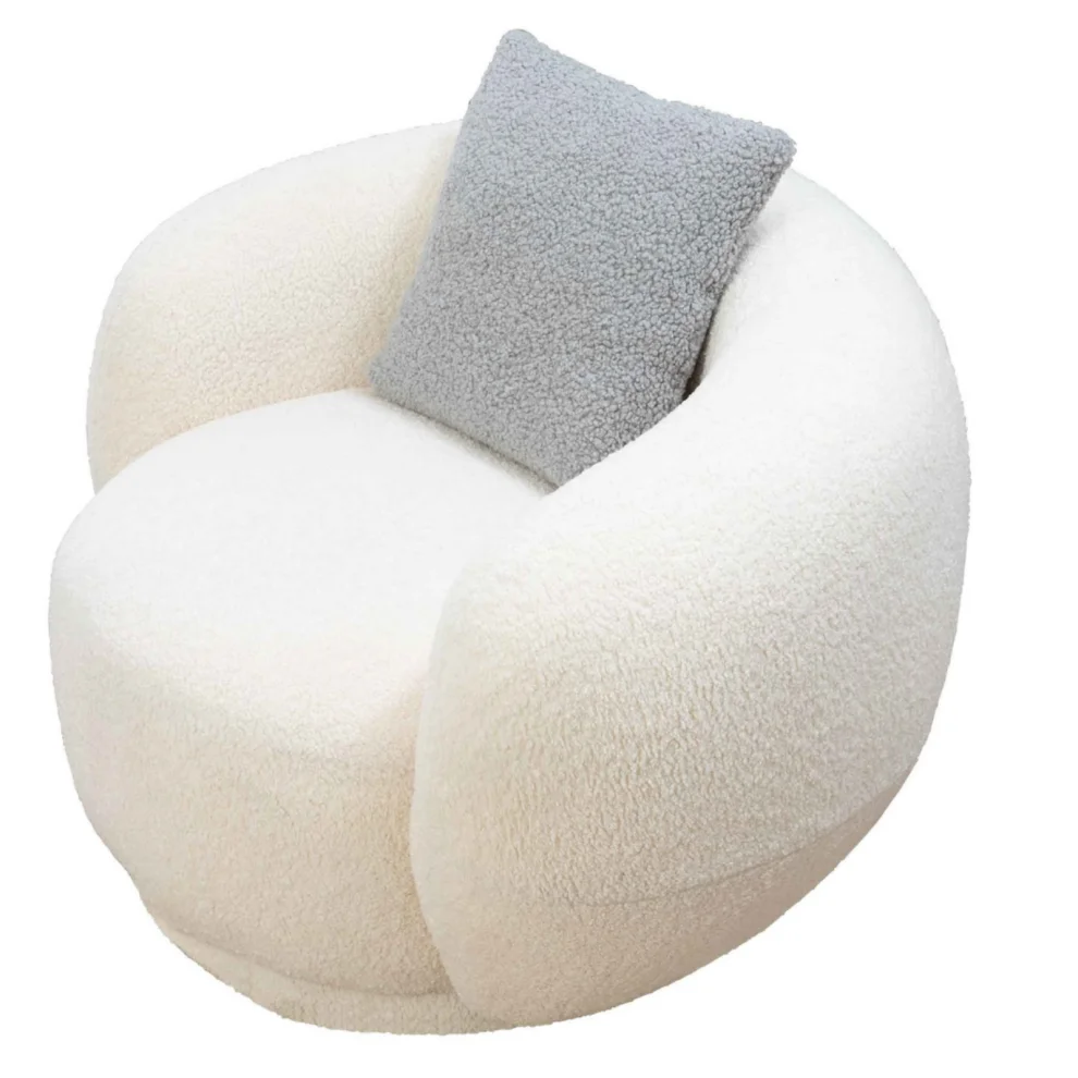 Bekaliving - Titan Teddy Armchair White