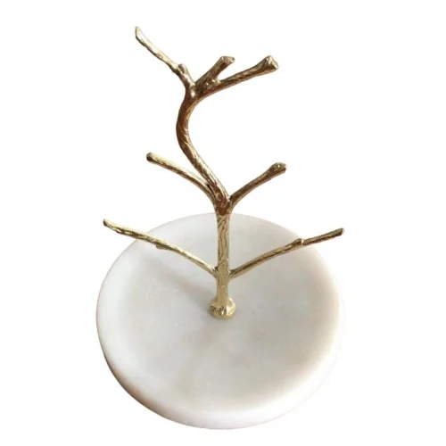 I Concept - Mani Marble Jewelry White With Branches 16