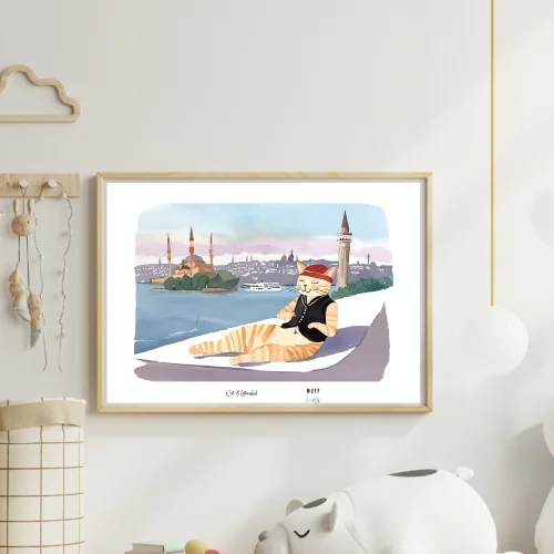 Muff Kids - Cat Of Istanbul - Travel Edition Art Print For Kids