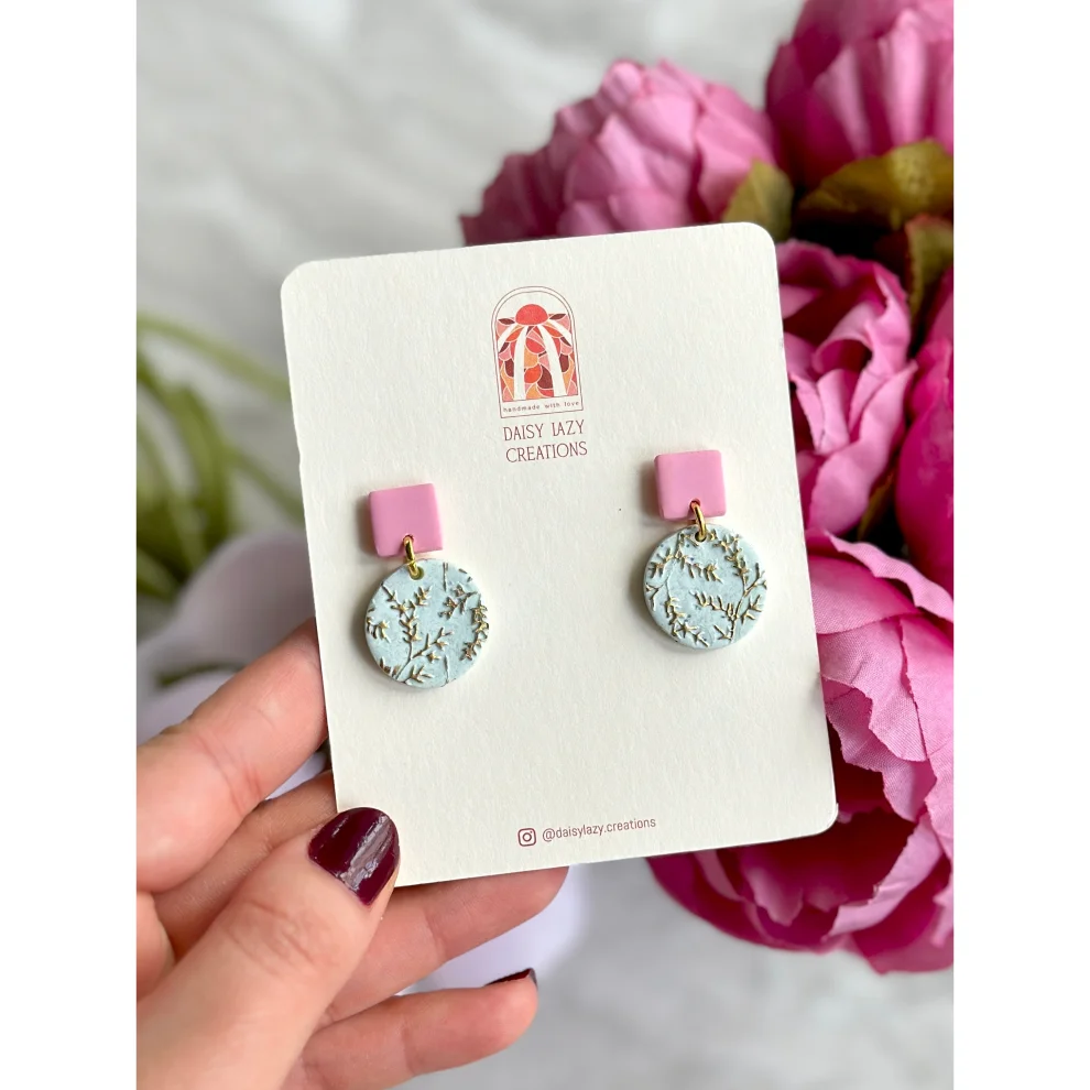 Daisy Lazy Creations - Two Color Mini Round Earring