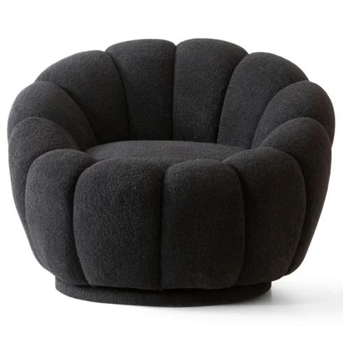 Bekaliving - Potter Quilted Swivel Leg Teddy Armchair