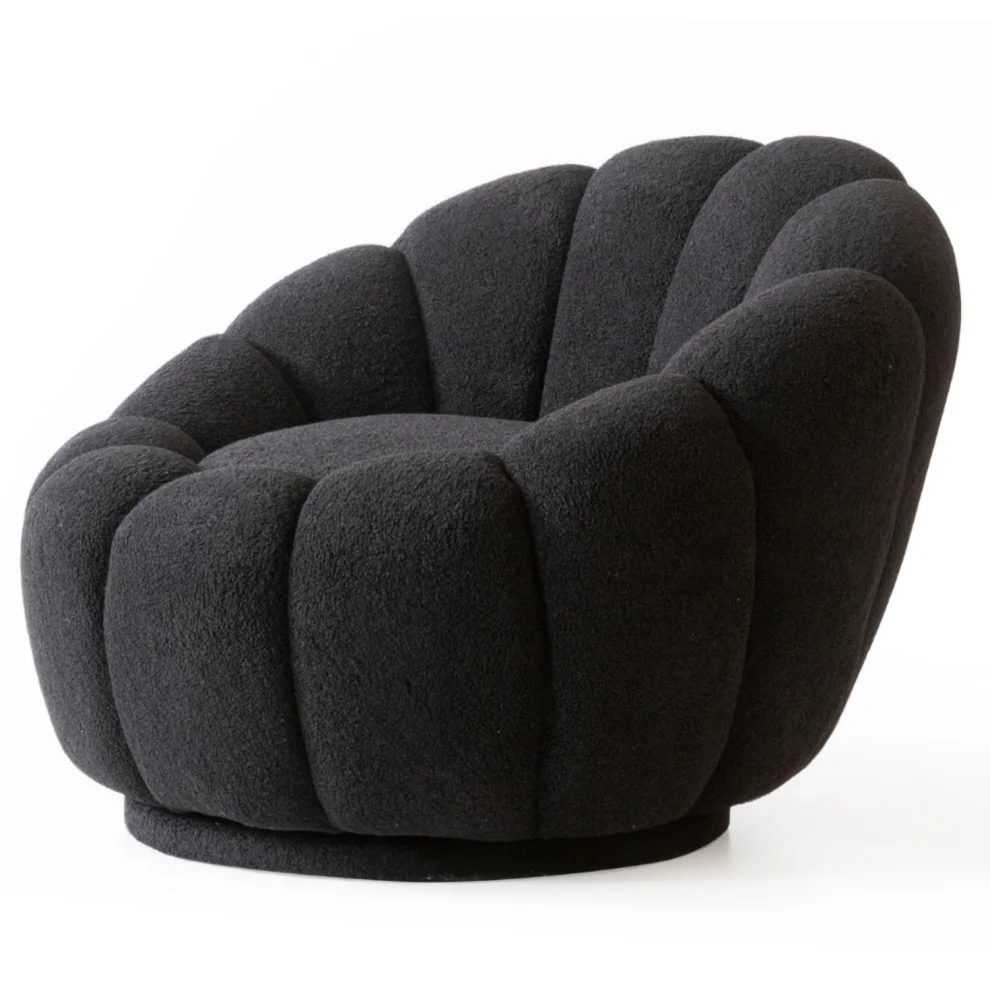 Bekaliving - Potter Quilted Swivel Leg Teddy Armchair