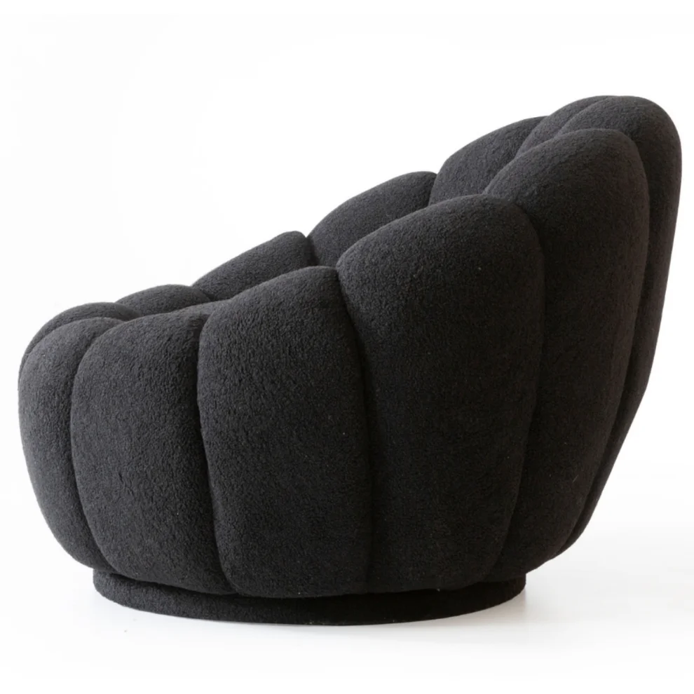 Bekaliving - Potter Quilted Swivel Leg Teddy Armchair