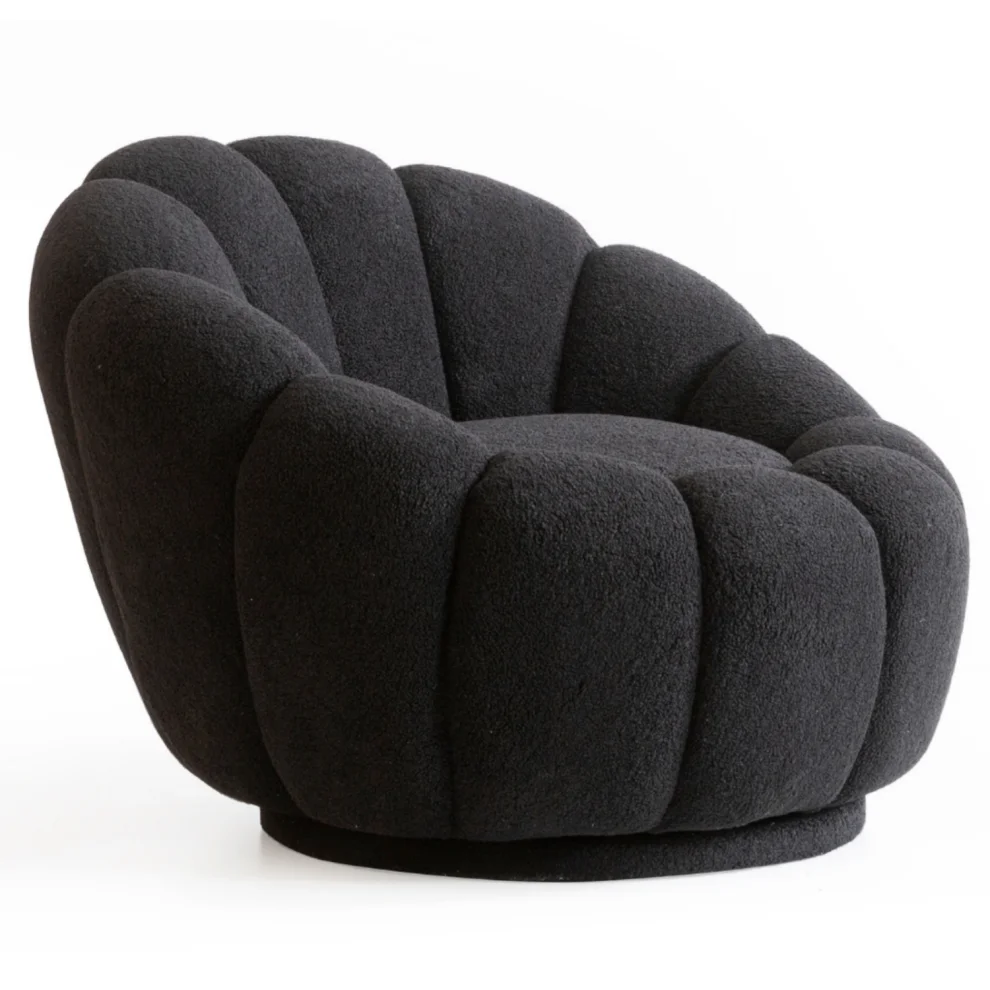 Bekaliving - Potter Quilted Swivel Leg Teddy Armchair